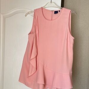 Kaari Blue Soft Pink Sleeveless Blouse